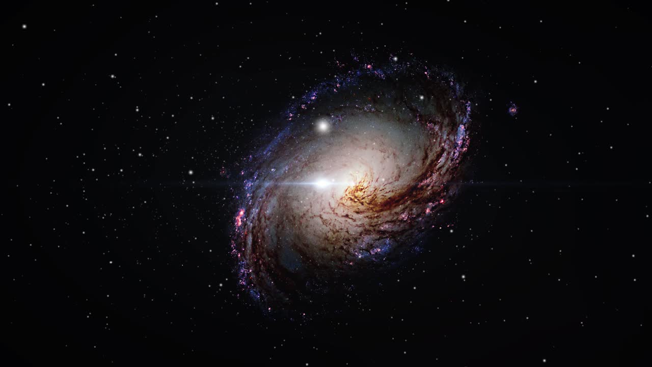 galaxia espiral en el cosmos del espacio, el universo