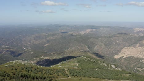 amazing mountainous landscape of monchique, portugal, stretching out as far as the eye can see