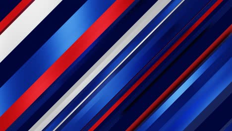 líneas diagonales metálicas brillantes azules moviéndose hacia adelante y hacia atrás 4k bucle de animación sin costuras