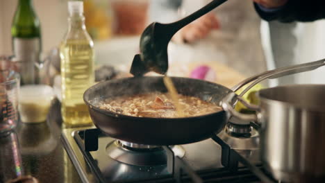 cocción del risotto