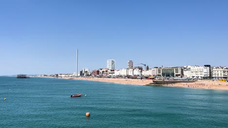 brighton palace pier beach skyline view