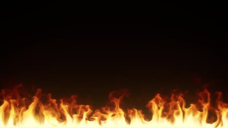 línea de fuego ardiente en cámara lenta