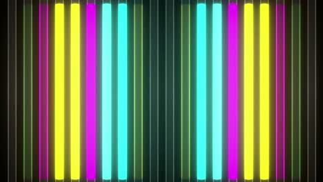 Repeating-graphic-of-blue-pink-and-yellow-vertical-light-stripes-flashing