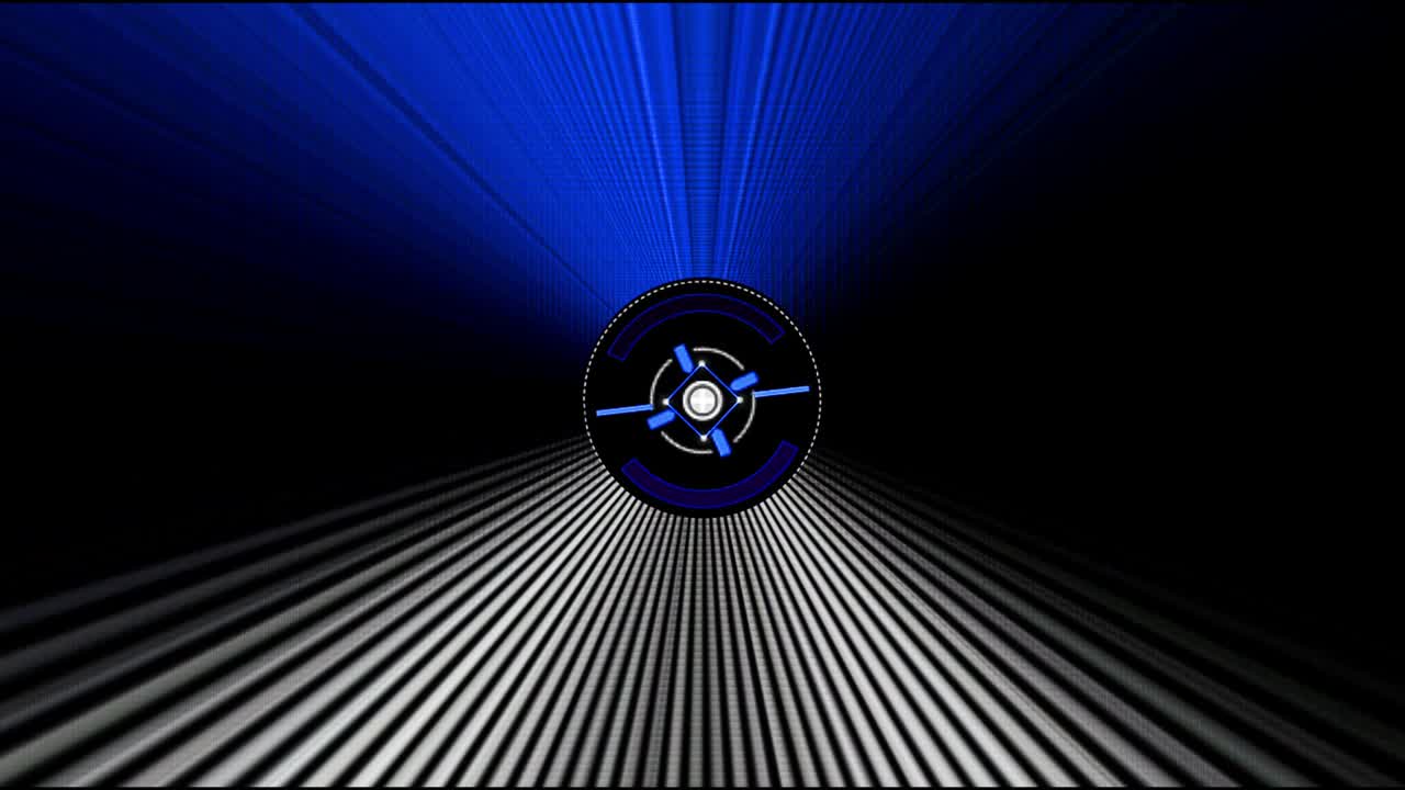 gira con una luz parpadeante brillante para determinar el objetivo, un fondo negro