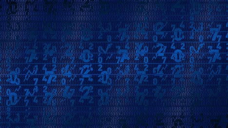Figures. Press wall - background with many numbers replacing each other.