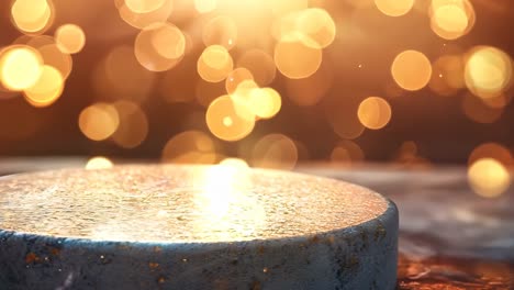 a round object with a sun shining on it. the sun is casting a shadow on the object