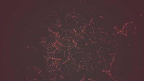 animation of network of connections on dark background