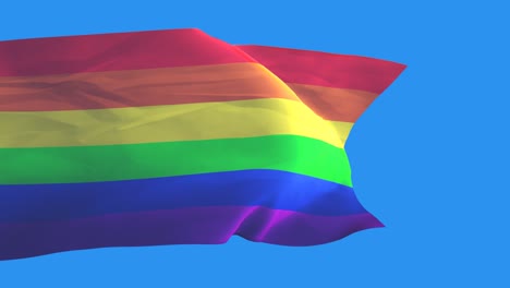 rainbow colors windy lgbt pride flag