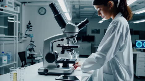 científico que trabaja en un laboratorio