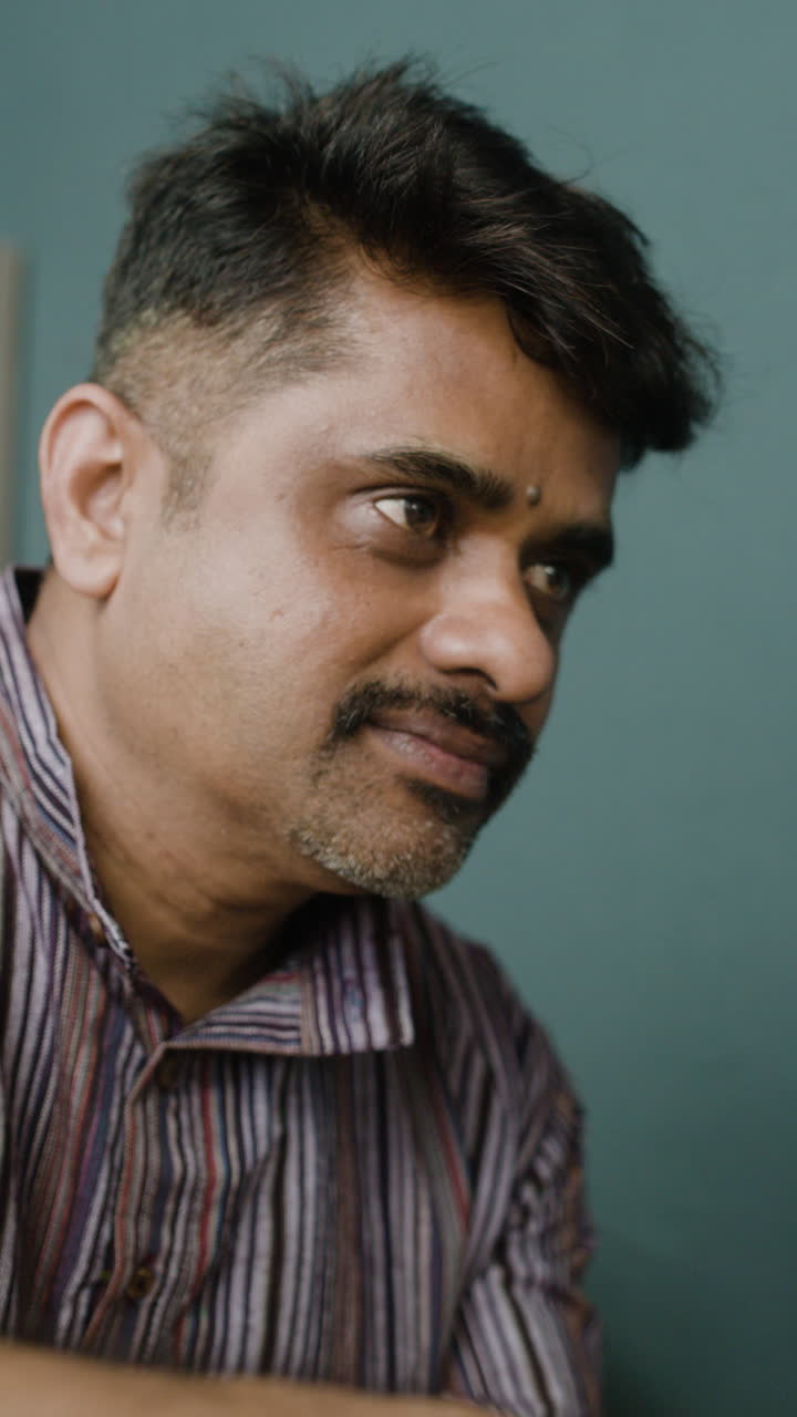 Portrait of an Indian man