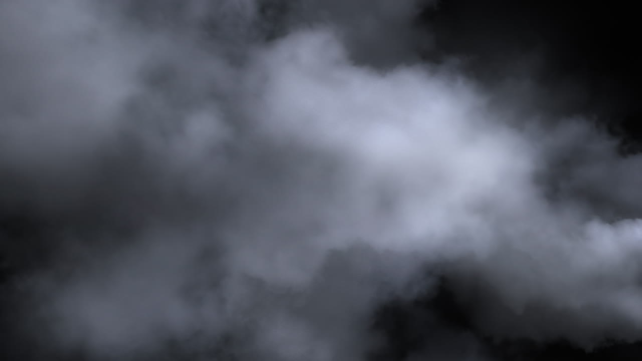 Immersive mesmerising spooky thunder Halloween smoke cloud VFX insert element in HD slow-motion