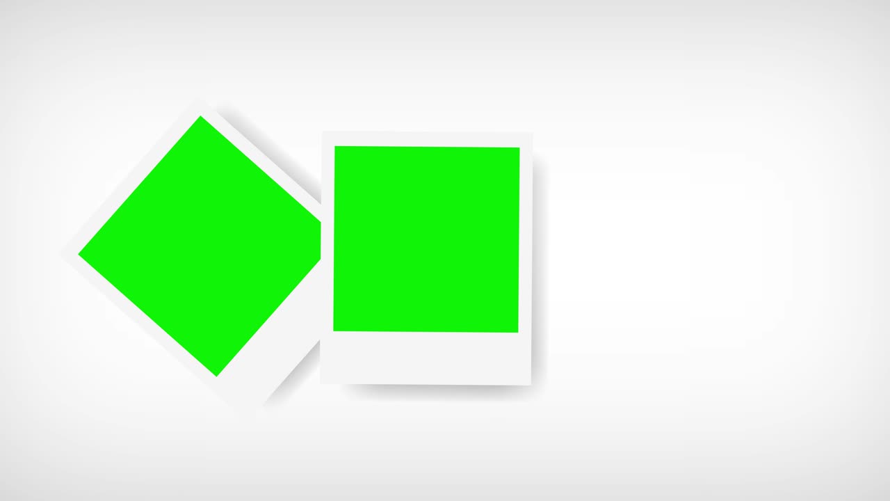 marcos de imágenes con pantalla verde para su foto. fondo blanco