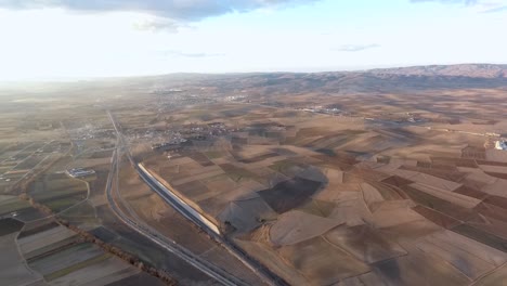 vista aérea de drones del oeste de eskisehir, turquía