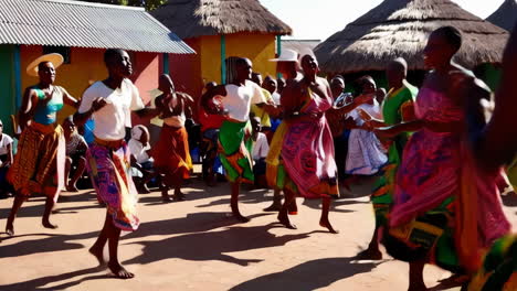 african village celebration dance