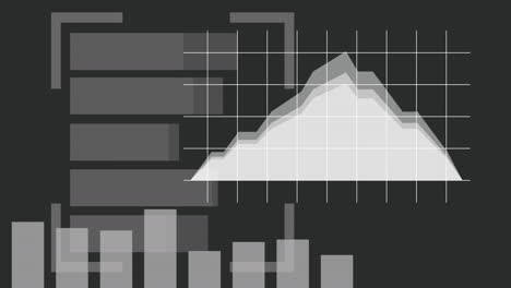 animation of data processing over black background