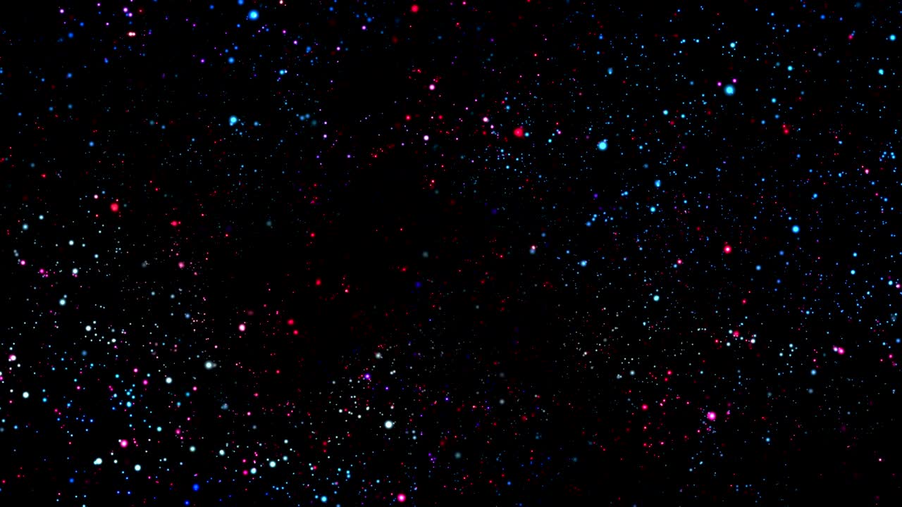 Colorful Glowing Particles Background Loop