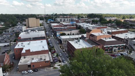 hickory aerial push in to hickory nc, north carolina