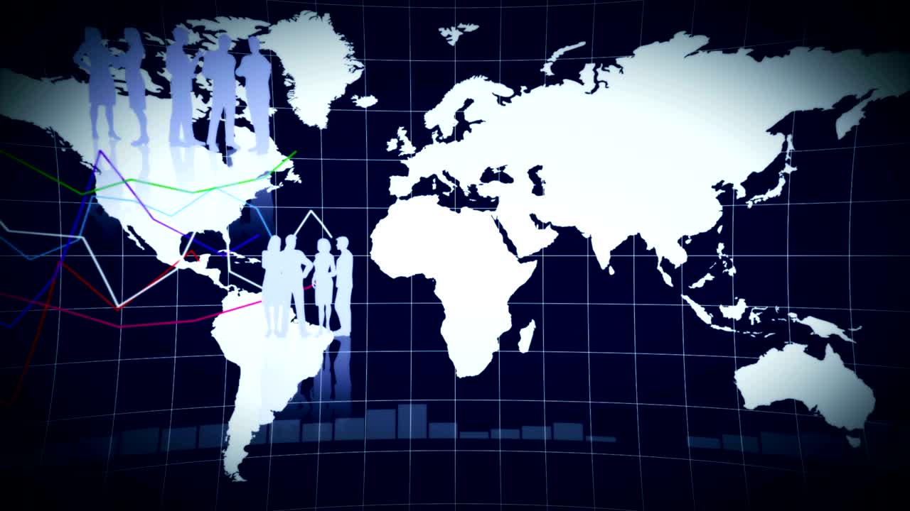 antecedentes comerciales, tierra y gráficos, animación, renderización, bucle