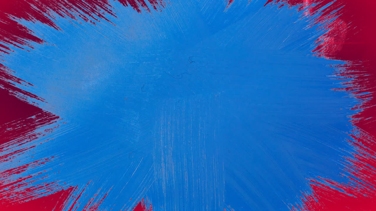 파란색 배경에  ⁇ 은 불꽃의 애니메이션