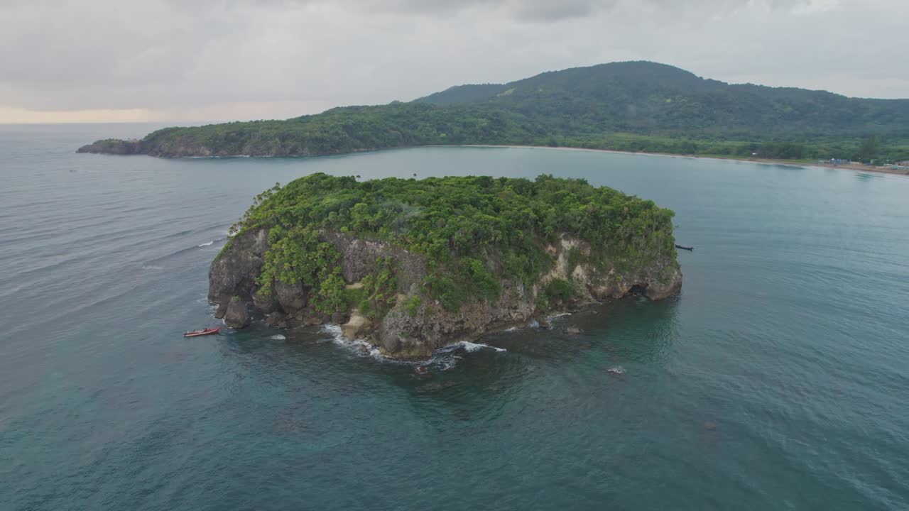la isla solitaria, la isla de cabarita, en jamaica.