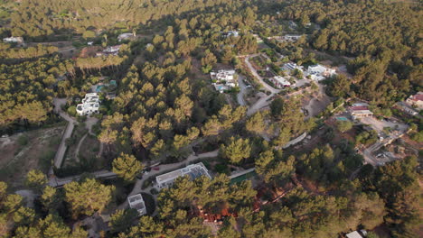 aerial panorama of casa sukha holiday apartment and nature surroundings in ibiza, spain