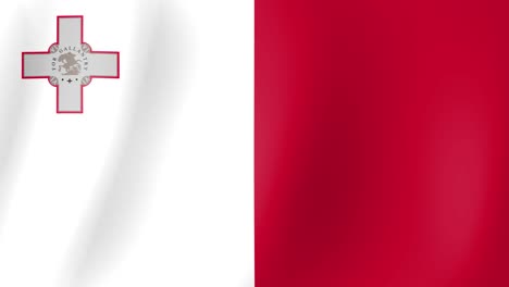 Animation-of-Malta-flag-waving-in-the-wind