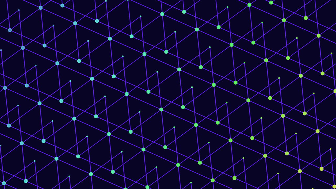 Rainbow triangles with small neon dots 1