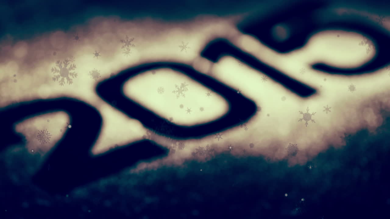 2015 con la nieve cayendo