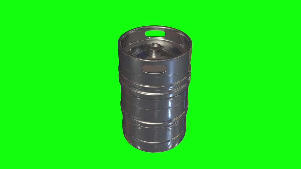 8 애니메이션 3d 금속 맥주  ⁇  녹색 화면