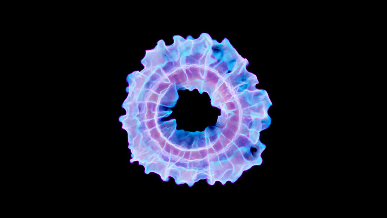 coloridas ondas de choque elementos vfx, elementos gráficos. haz de luz, brillar a través de las nubes, polvo en bucle animación 3d 4k