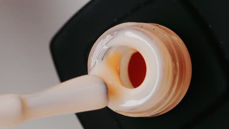 applying nail polish