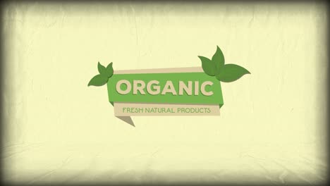 organic products text banner