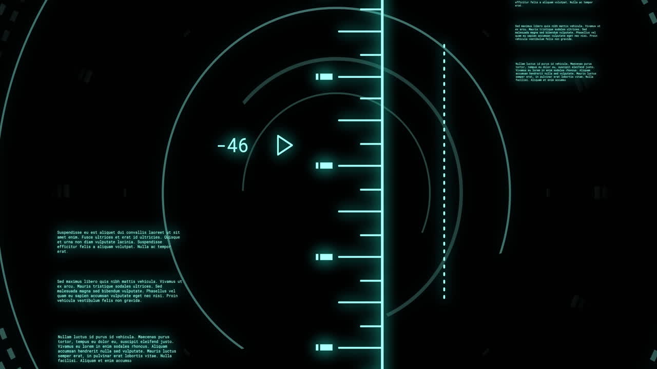 검은 바탕에 스 ⁇  스캐닝과 함께 데이터 처리의 애니메이션