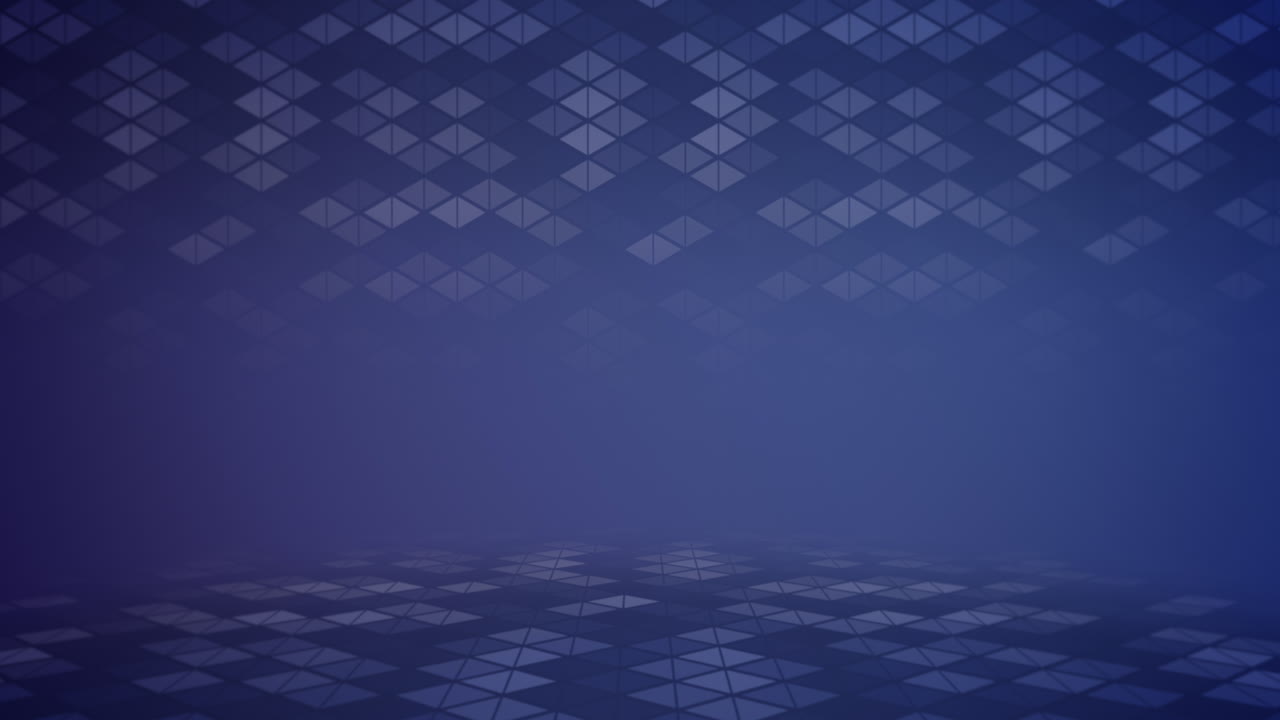Abstract dark blue squares pattern on grid