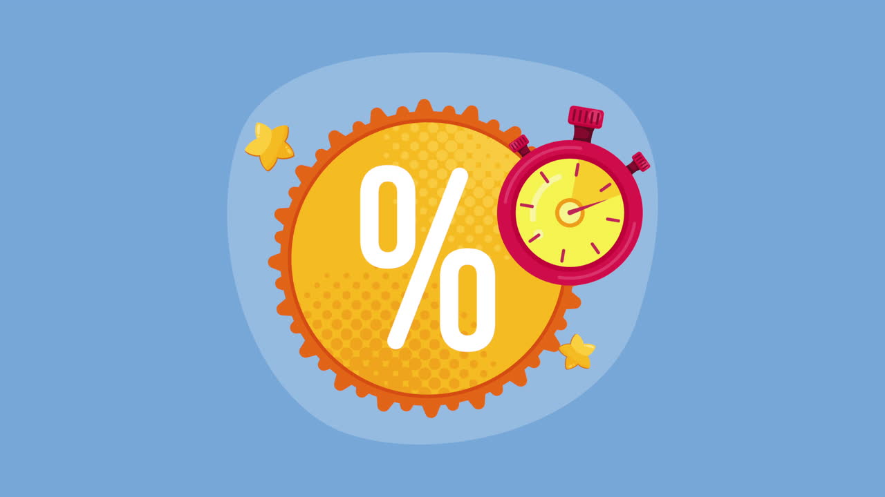 cronômetro em animação de oferta especial