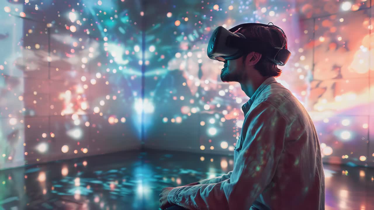 Person Experiencing Virtual Reality