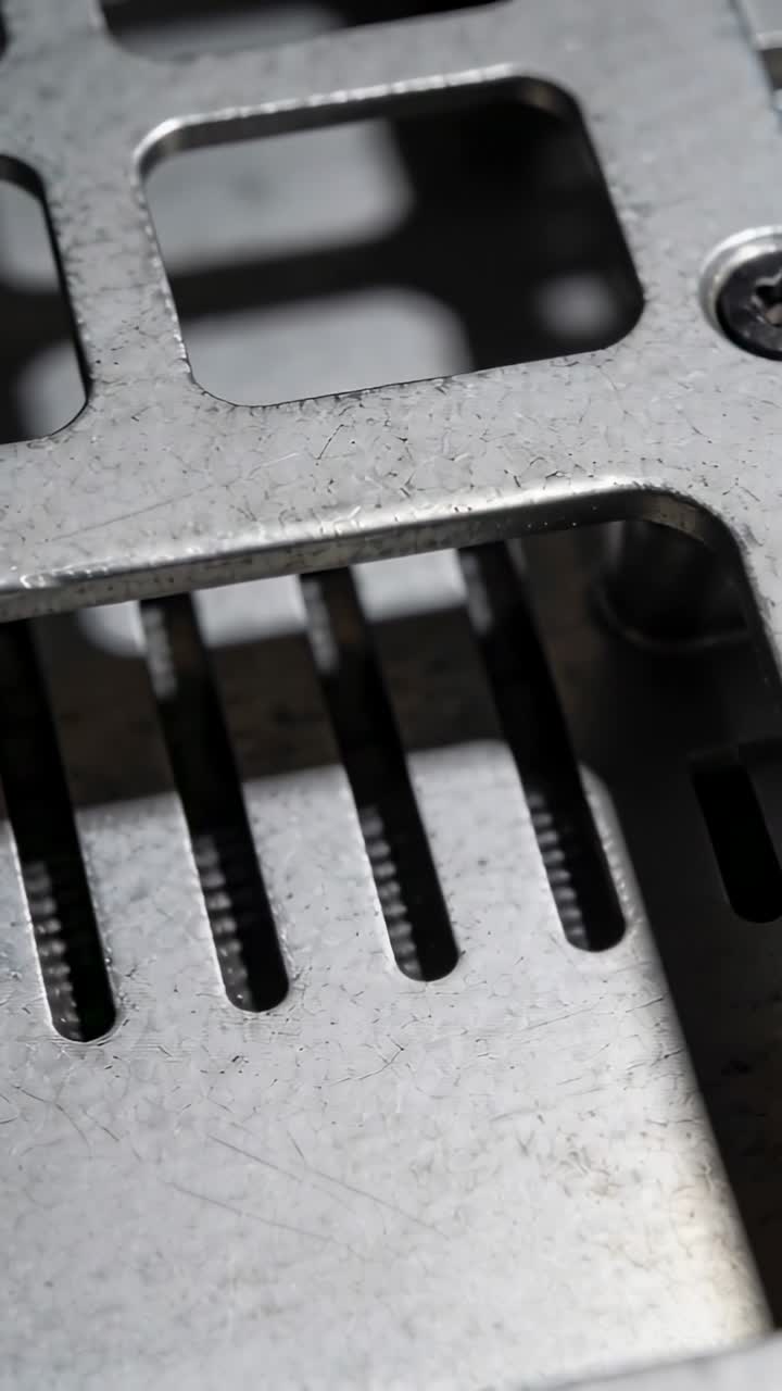 Endüstriyel Metal Izgaranın Detaylı Görünümü