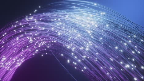 abstract fiber optic network visualization