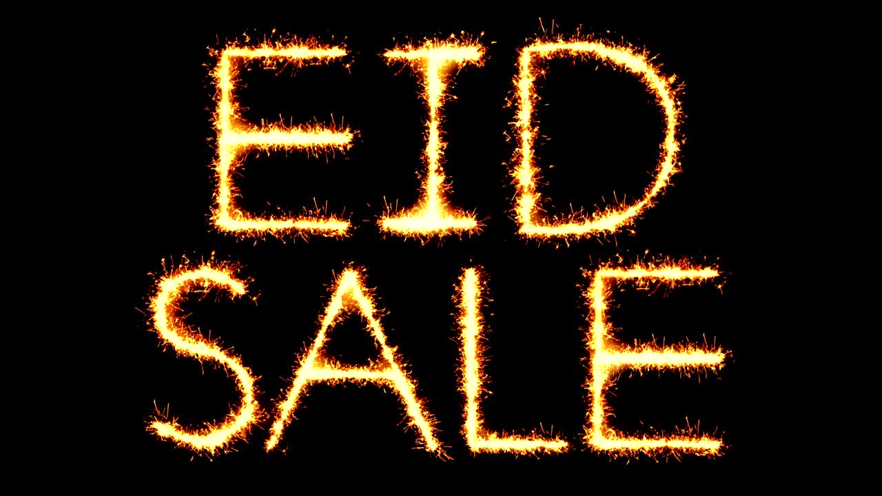 이드 판매 텍스트 반이는 반이는 불꽃놀이 루프 애니메이션