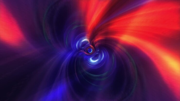 Abstract creative colorful multicolored vortex background. 4K 3D seamless looping speed of light, neon glowing rays in motion. Hypnotic surreal illusion fractal endless looping wallpaper. VJ DJ loop.