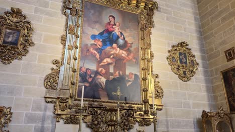 catholic art religious church malaga spain inside virgin mary