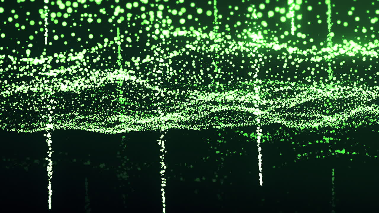 Abstract Green Particle Waves