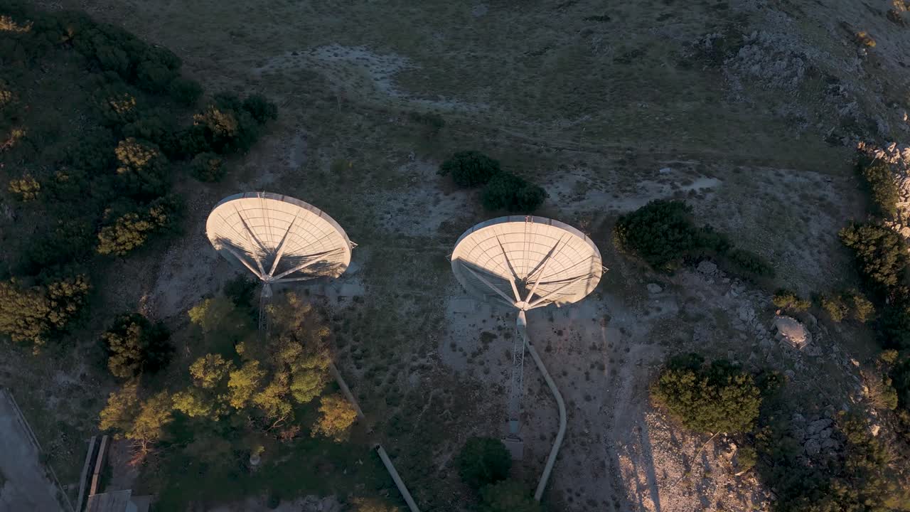 Satellite Dishes on a Mountaintop