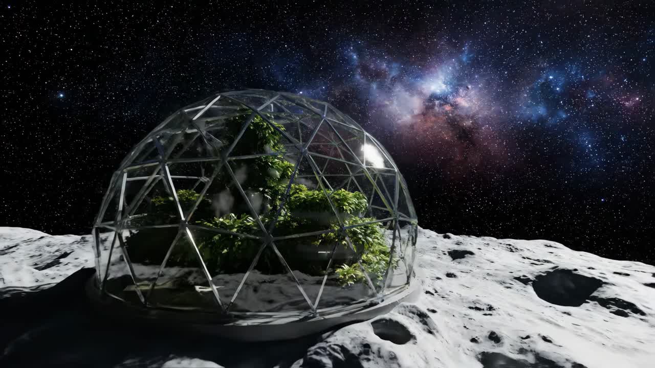 Biodome on an Extraterrestrial World