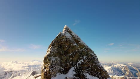 majestic mountain peak in the alps