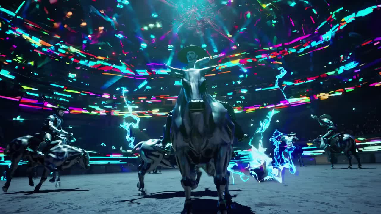 Futuristic Neon Rodeo