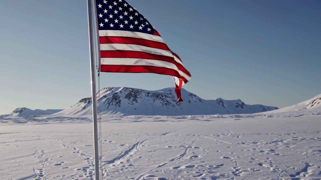 American Flag in the Arctic