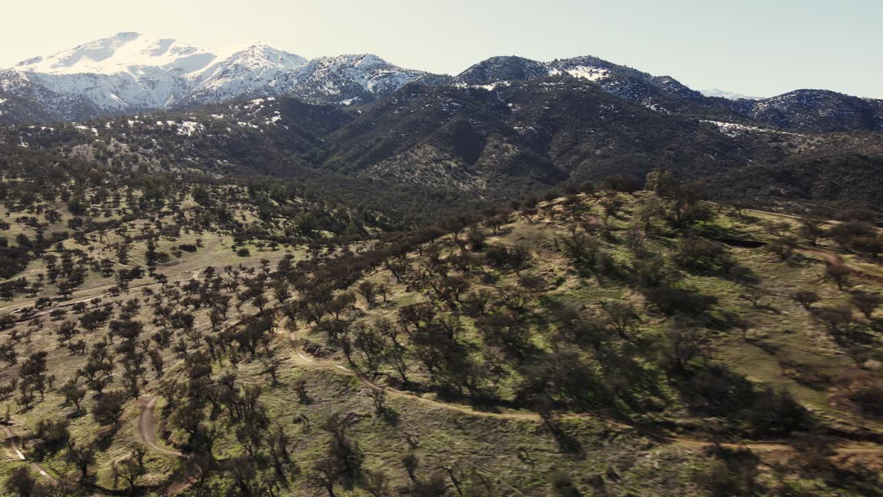 toma de seguimiento de un ciclista de montaña en un parque de bicicletas, antena uhd 4k