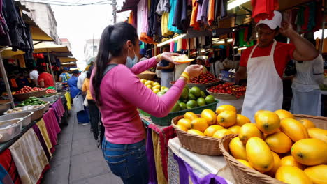 busy street market in central america