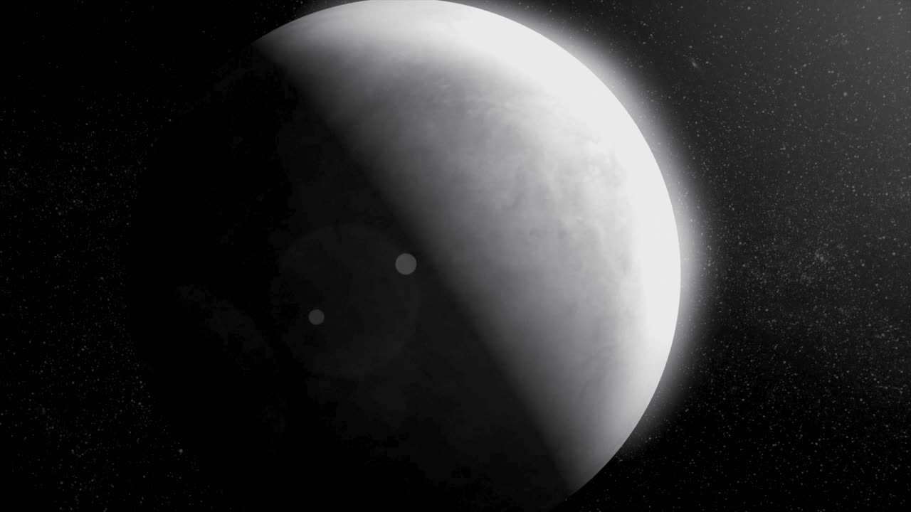 инопланетная планета или луна в космосе